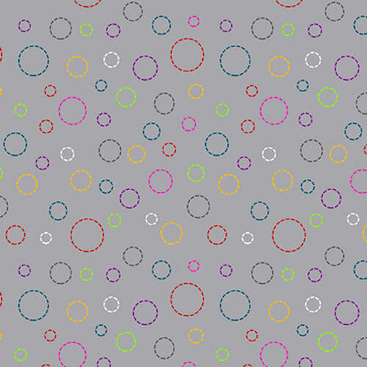 Blank Quilting Daisy Talk Dash Dots Lt Gray Cotton Fabric By Yd