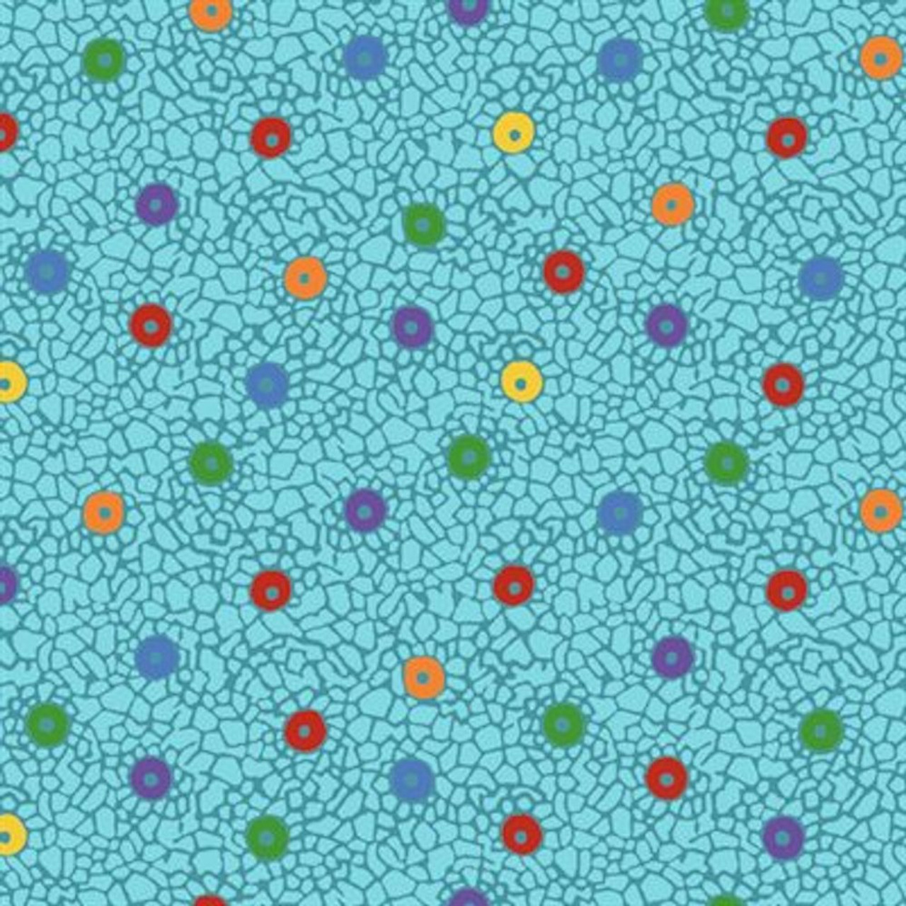 Stof Quilter's Basic Harmony Pebble Dot Bright Cotton Fabric By The Yard