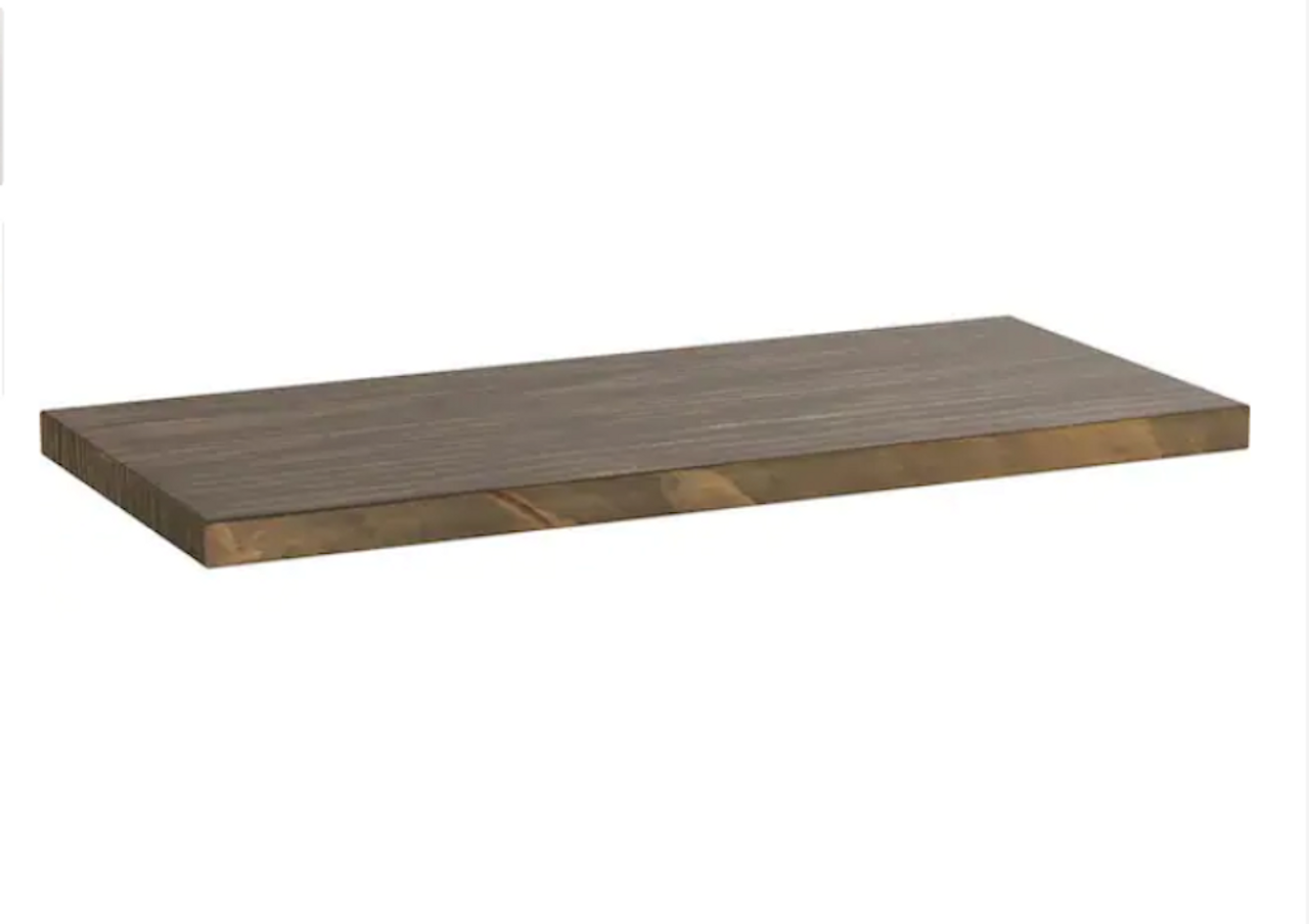 Liberty S43793C-526 18" x 8" Decorative Wood Shelf Medium Wood Finish