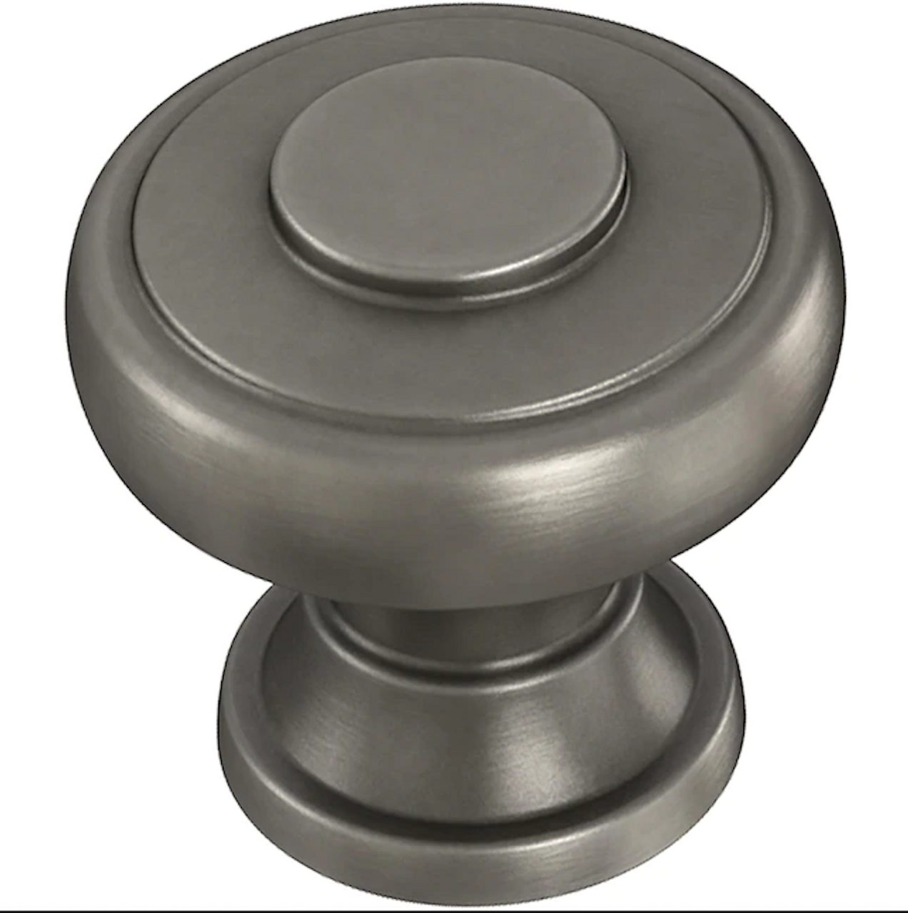 Brainerd P43464W-904 1 3/16" Classic Button Cabinet & Drawer Knob Heirloom Silver