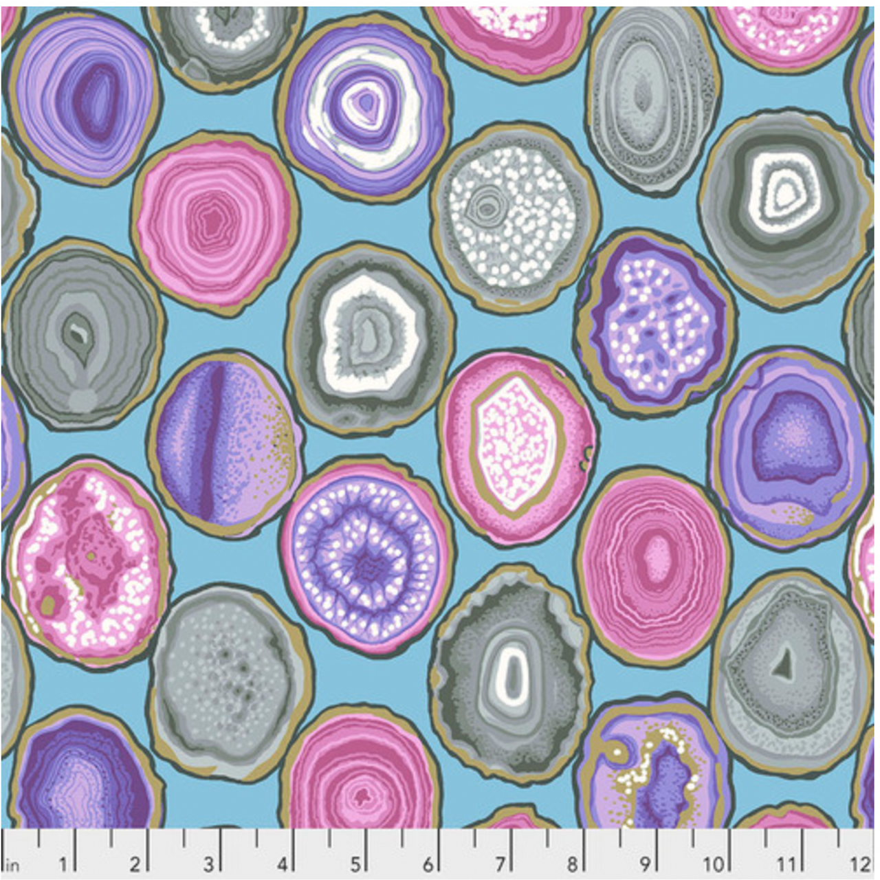 Free Spirit Philip Jacobs Geodes Sky Fabric By The Yard