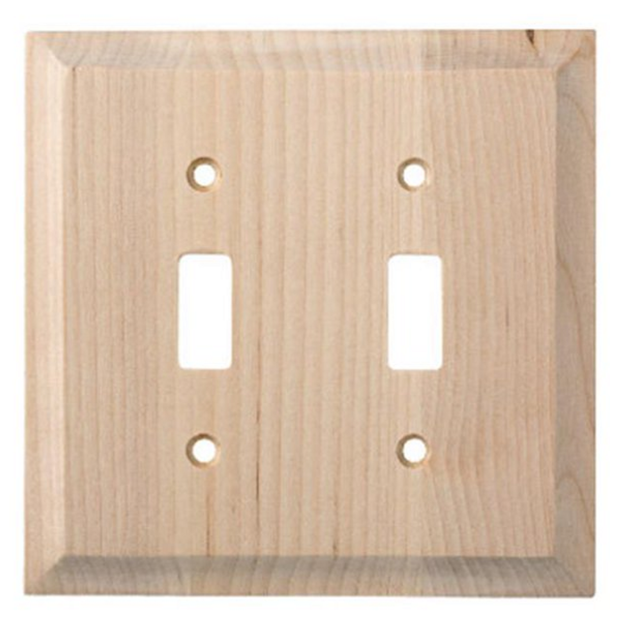 Liberty W29447-UN Unfinished Wood Double Switch Wall Plate Cover