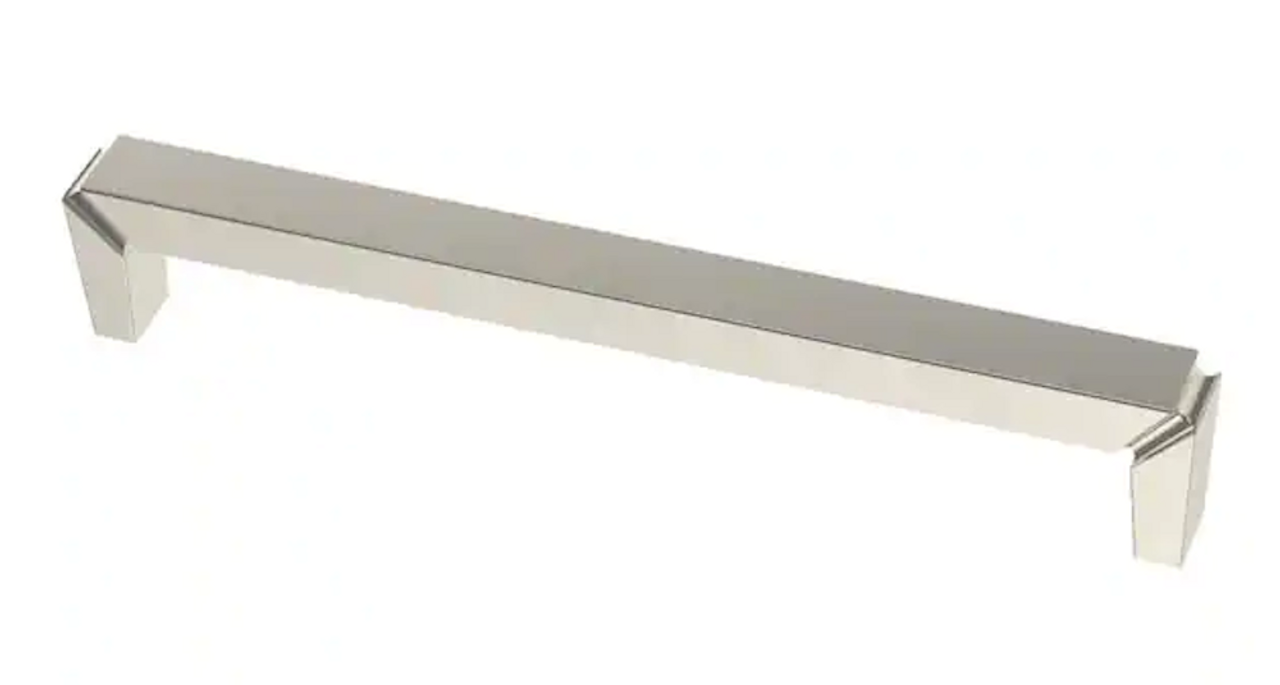 Liberty P39415C-PN 6 5/16" Modern Notched Cabinet Drawer Pull Polished Nickel