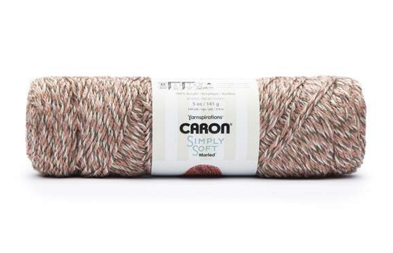 Caron Simply Soft Marled Yarn Clearance - Blush