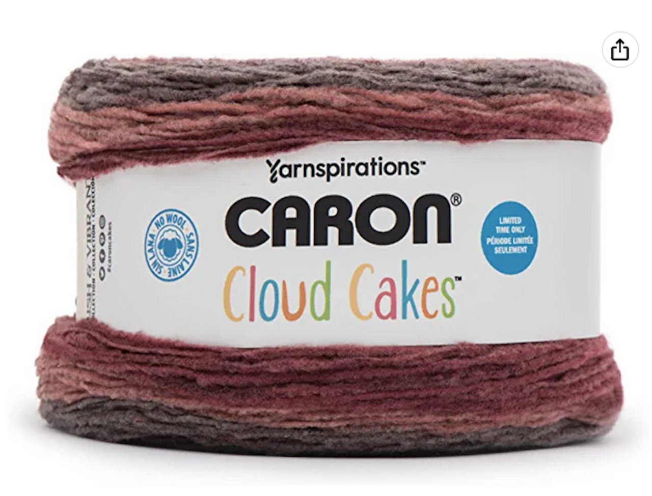 Caron Cloud Cakes Lobster Shell Polyester Knitting & Crochet Yarn