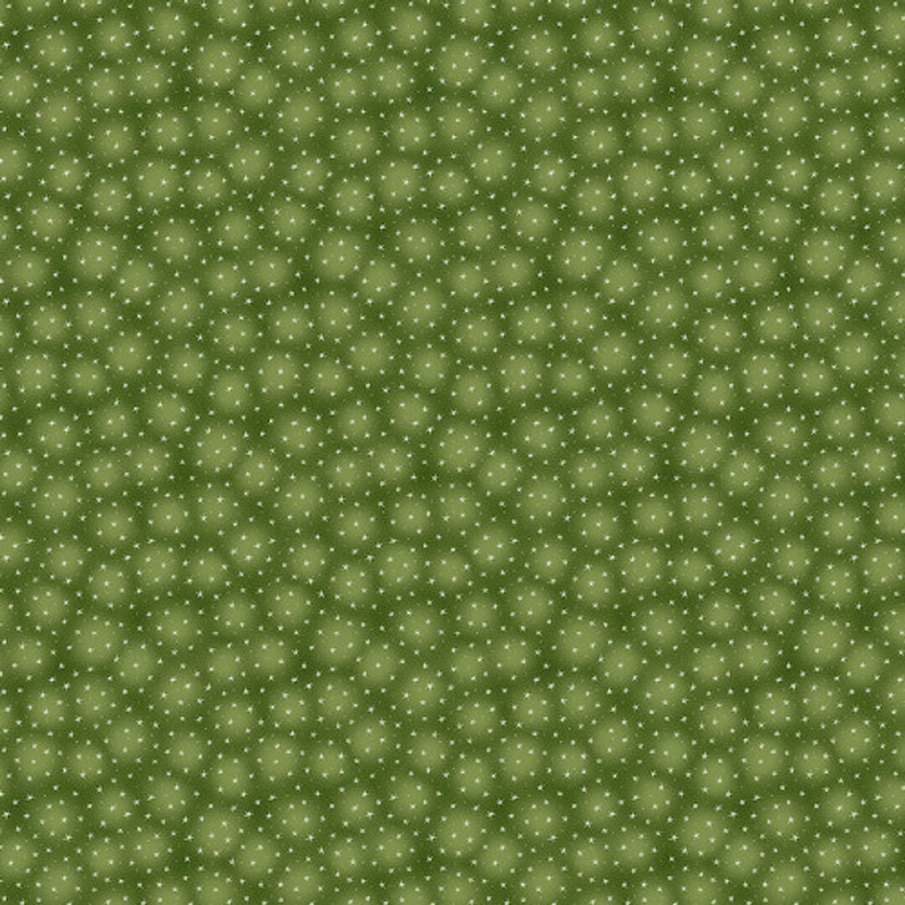 Blank Quilting Starlet Small Stars Olive Cotton Fabric By The Yard
