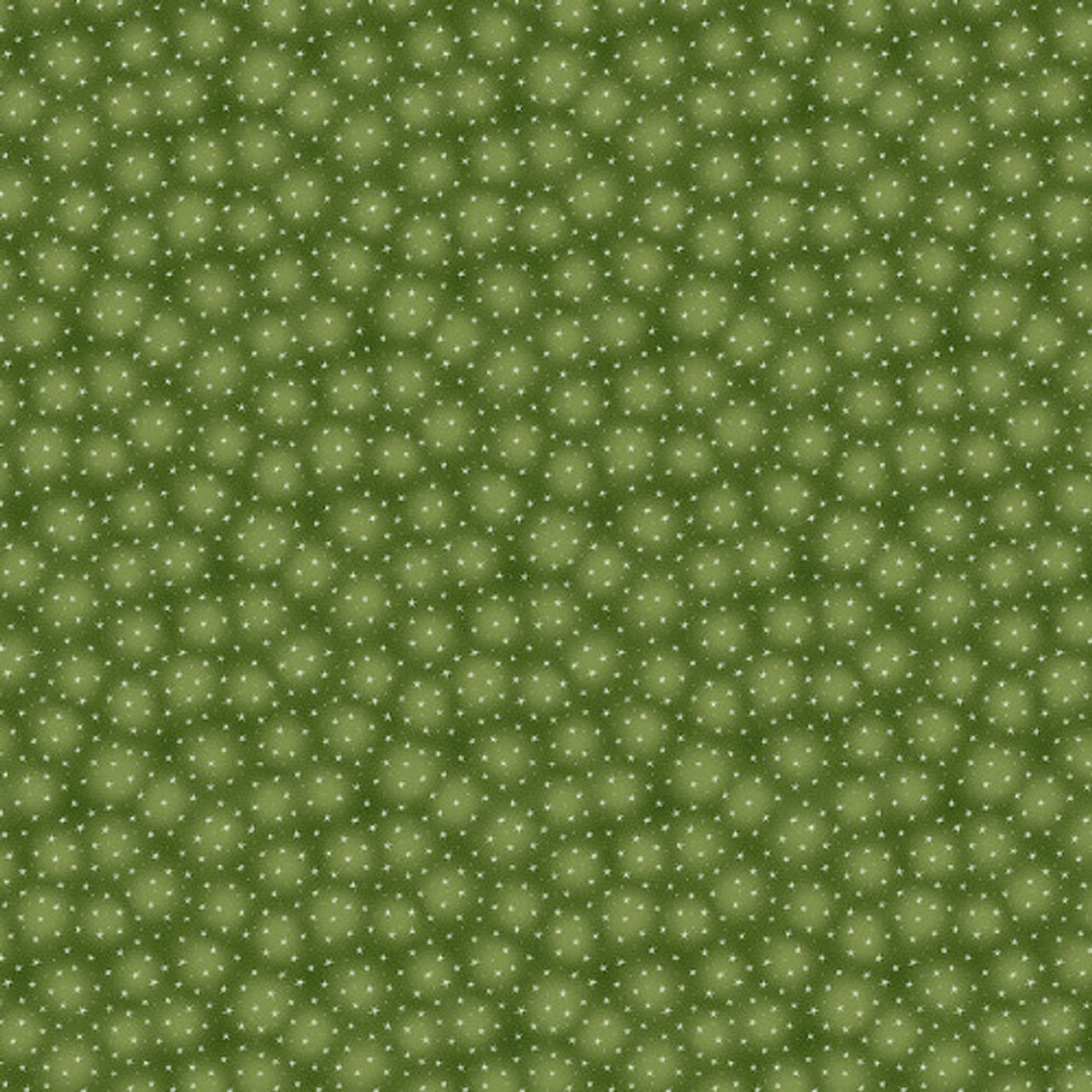 Blank Quilting Starlet Small Stars Olive Cotton Fabric By The Yard