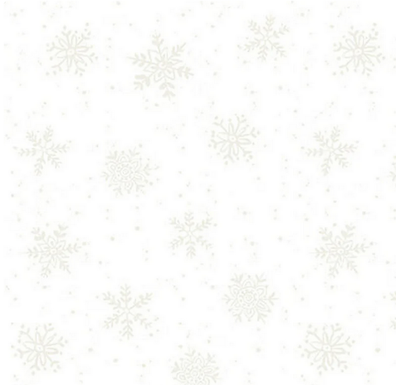 Blank Quilting Feeling Frosty Snowflake Toss White Cotton Fabric By The Yard