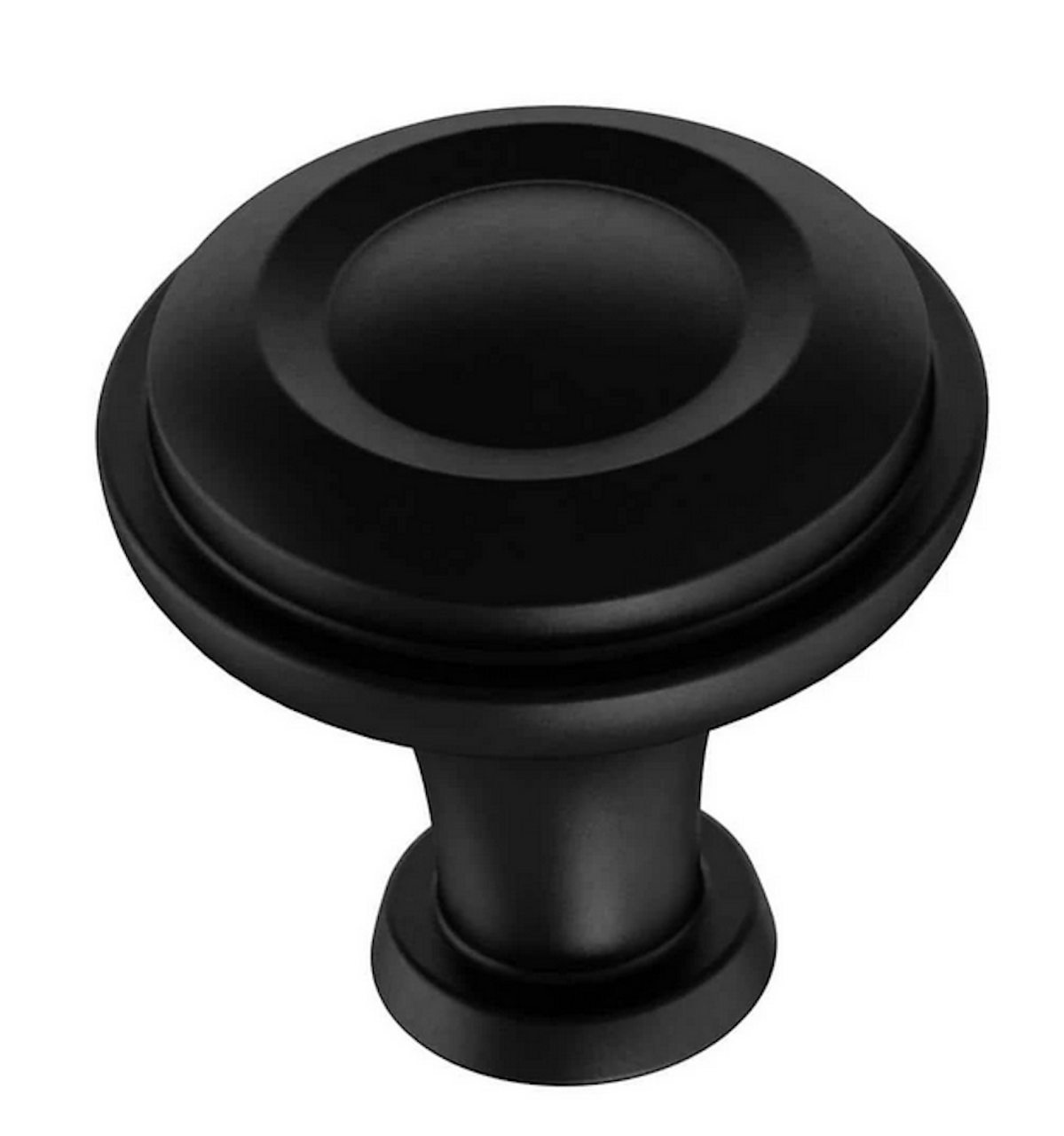 Liberty P38495C-FB 1 1/4" Flat Black Rustic Farmhouse Cabinet Drawer Knob