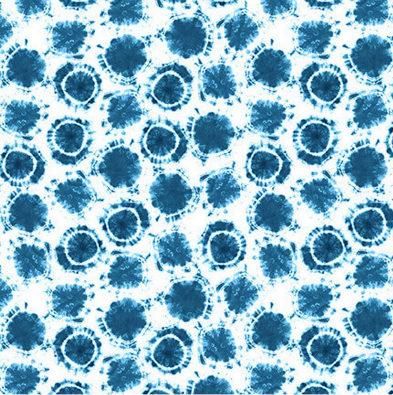 Blank Quilting Katori Small Dot White Blue Cotton Fabric By The Yard