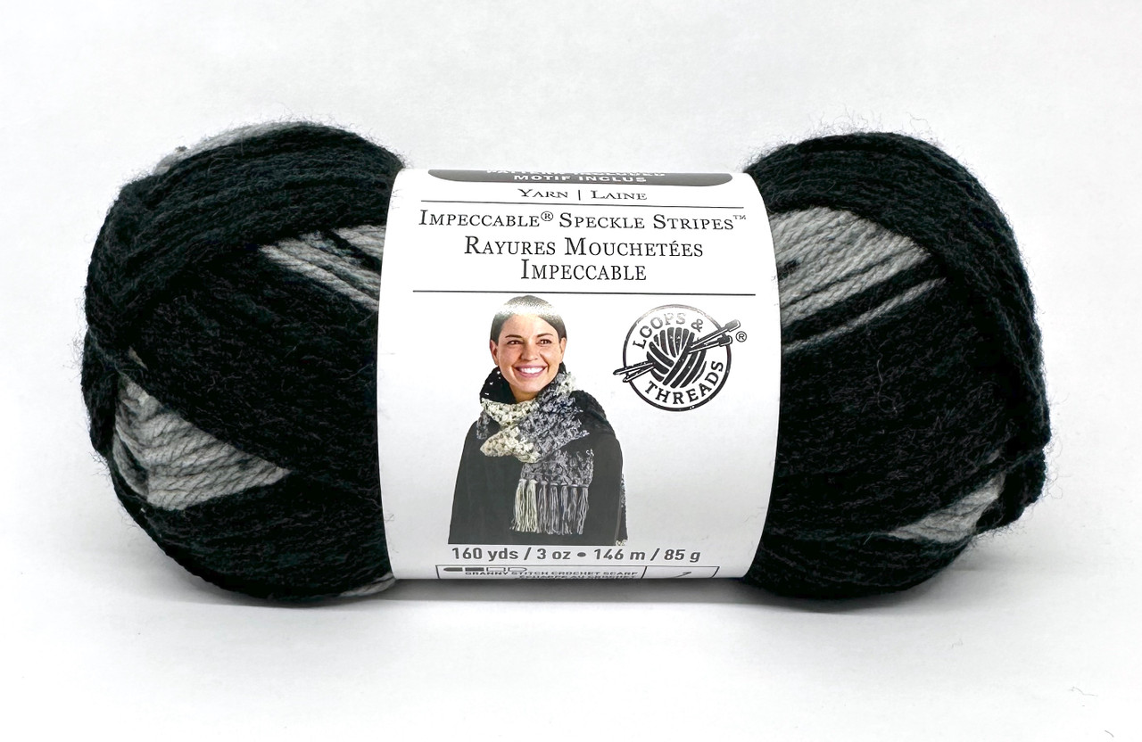 Loops and Threads Impeccable Speckle Stripes Newspaper Knitting & Crochet Yarn