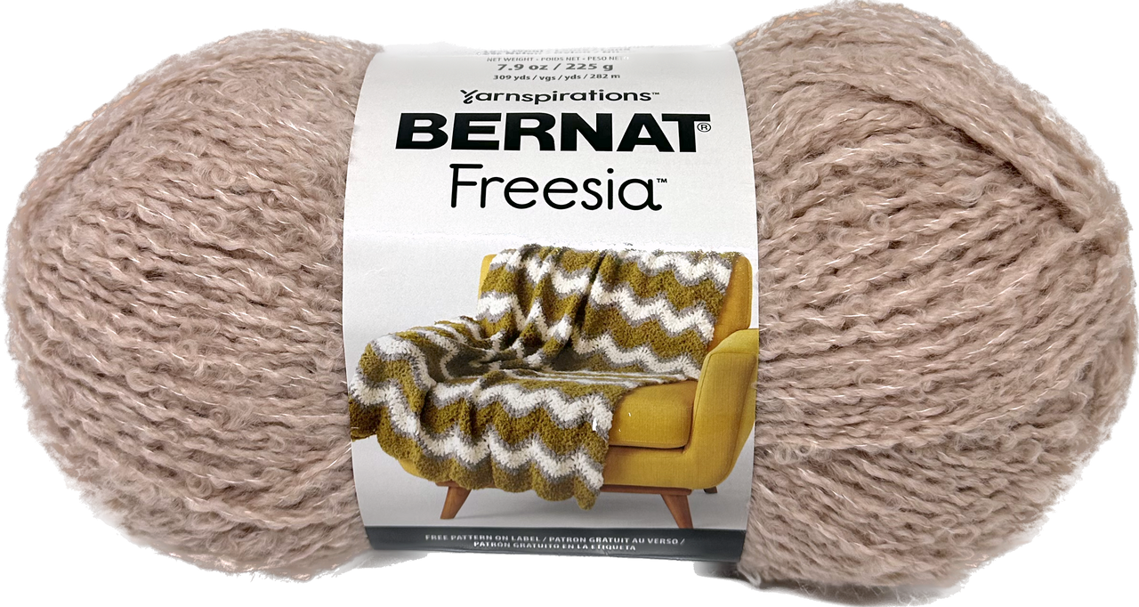 Bernat Freesia Wool Blend Bulky Knitting & Crochet Yarn Pink Dust
