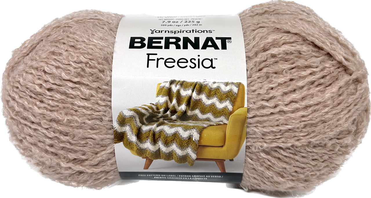 Bernat Freesia Wool Blend Bulky Knitting & Crochet Yarn Pink Dust