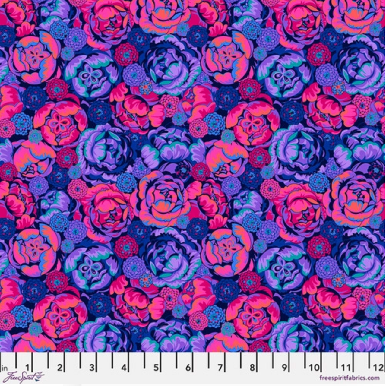 Free Spirit Stacy Peterson Belle Epoque Roses Purple Cotton Fabric By Yard