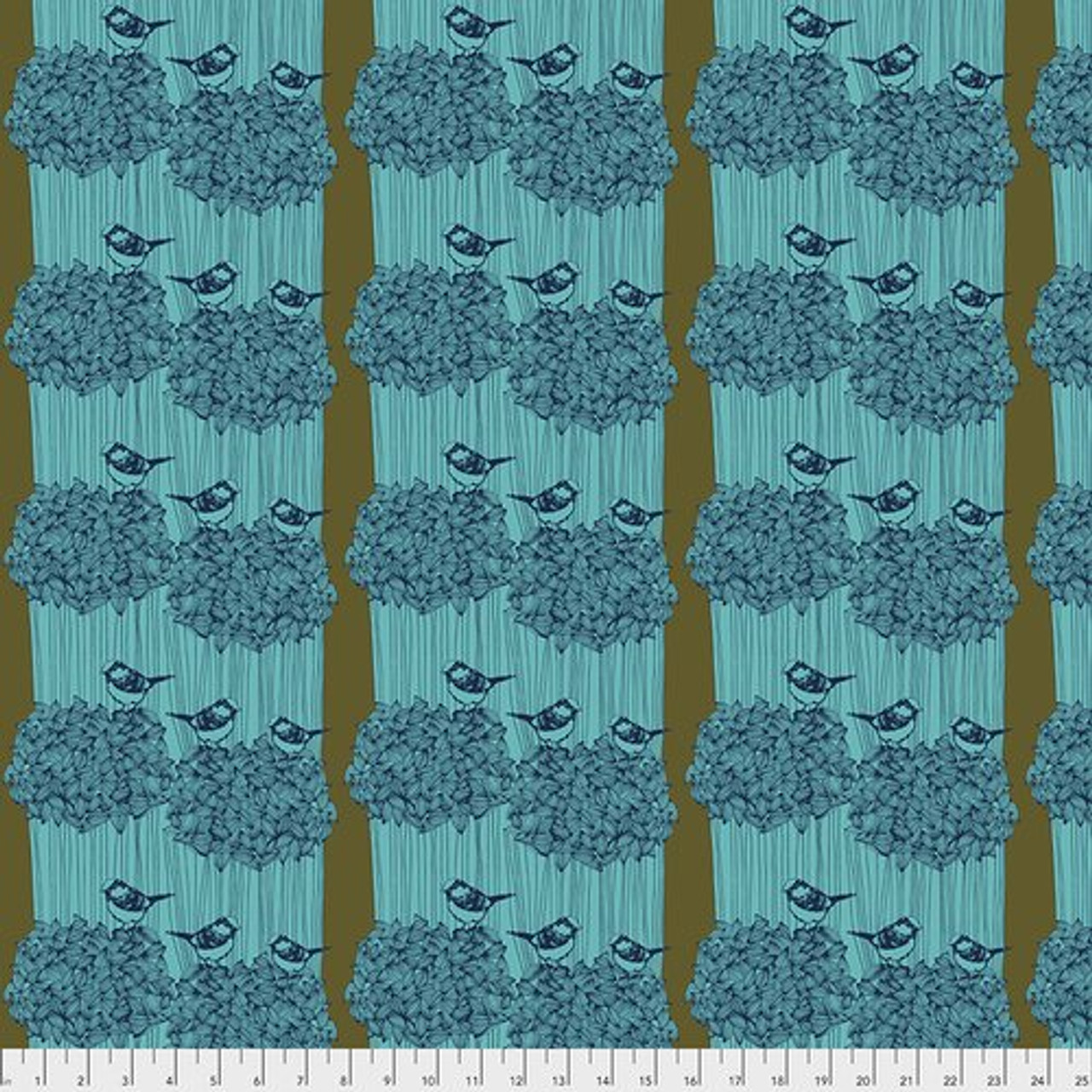 Free Spirit Bookhou After The Rain Birdseed Royal Cotton Fabric By The Yard