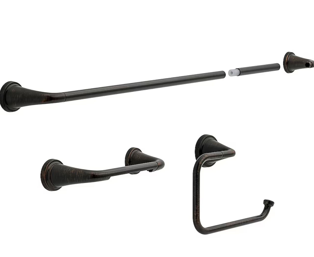 Delta LRK63-VBR Larkin Bath 3 Piece Towel Bar Set Venetian Bronze Finish