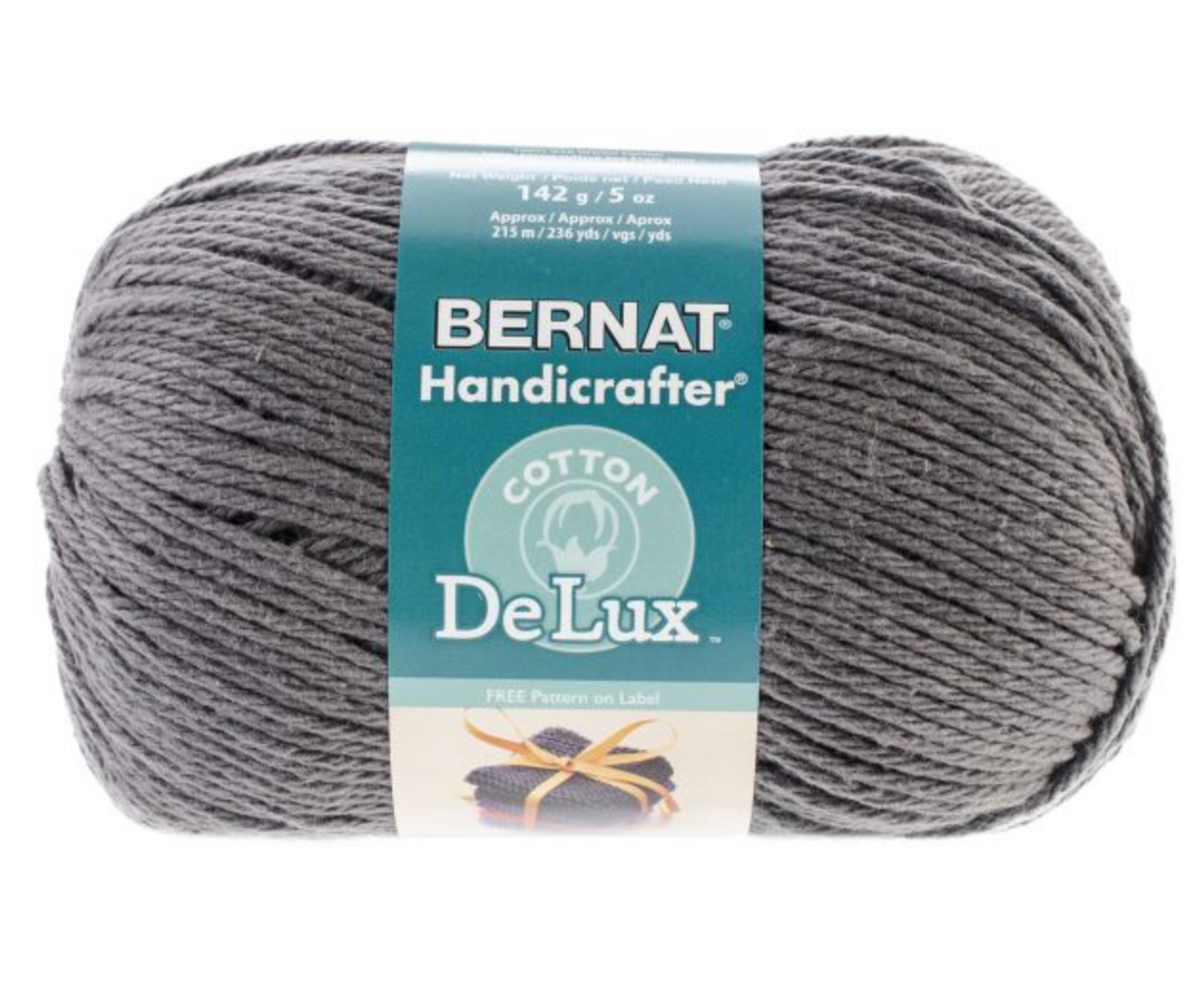 Bernat Handicrafter Delux Cotton Rustic Gray Knitting & Crochet Yarn