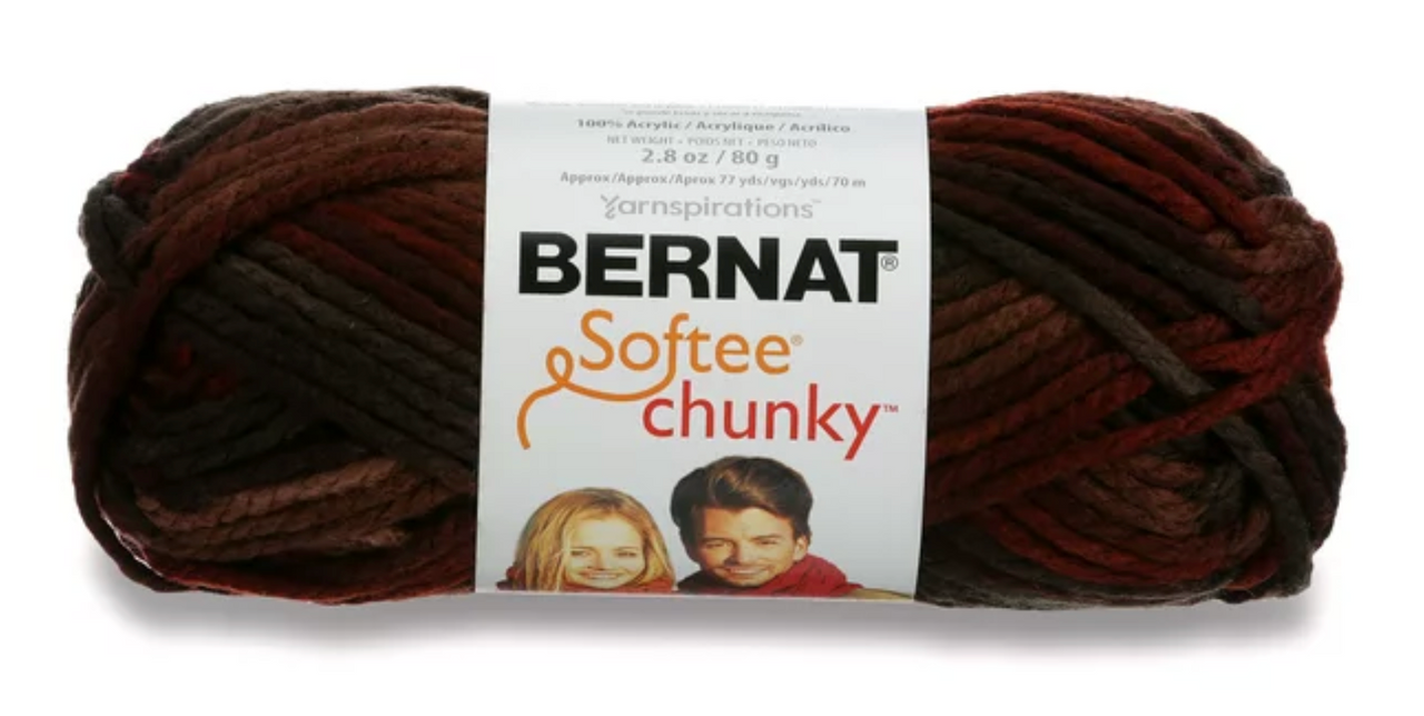 Bernat Softee Chunky Terra Cotta Mist 80g Acrylic Knitting & Crochet Yarn