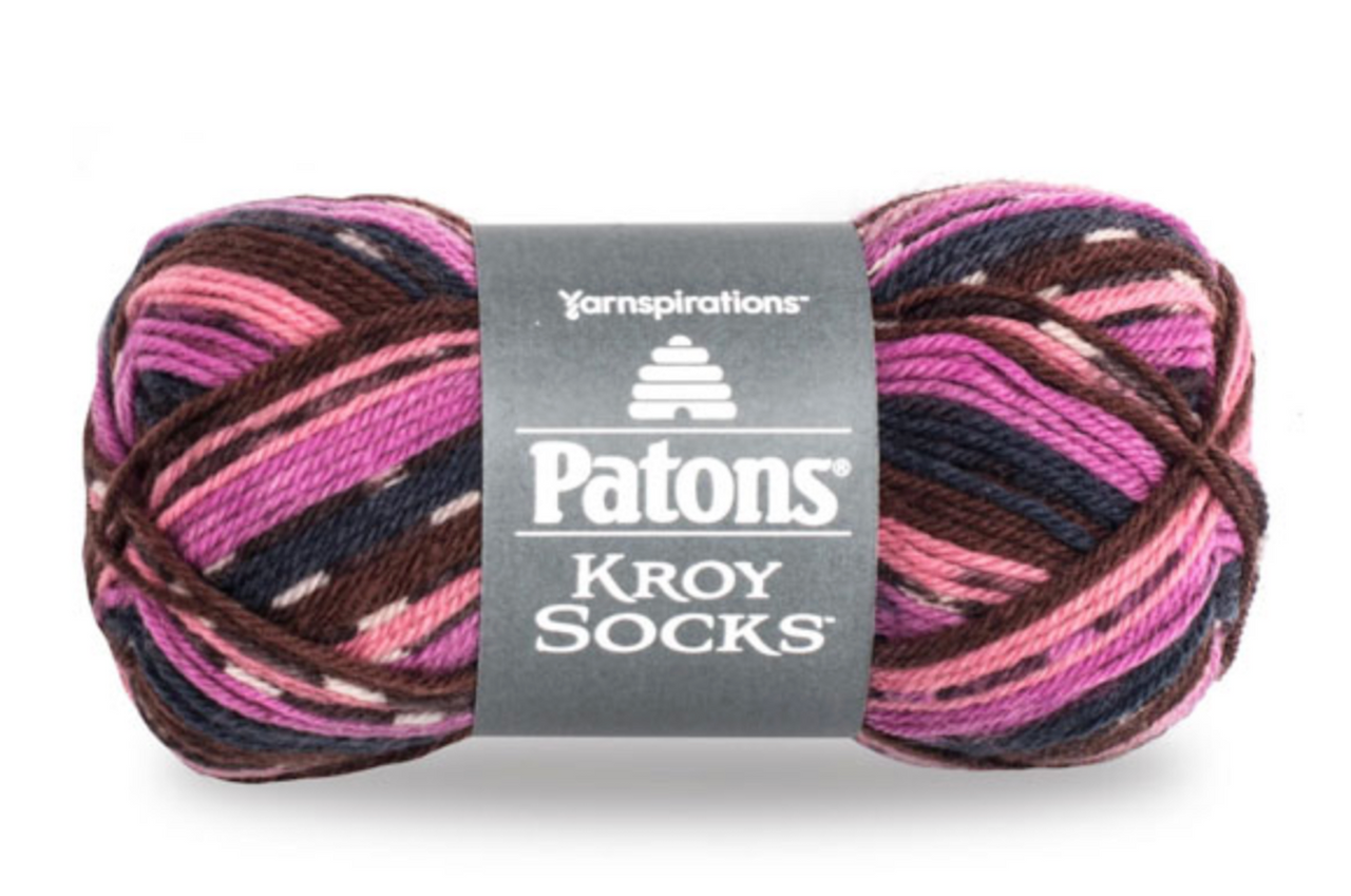 Patons Kroy Socks Mulberry Wool Blend Knitting Crochet Yarn