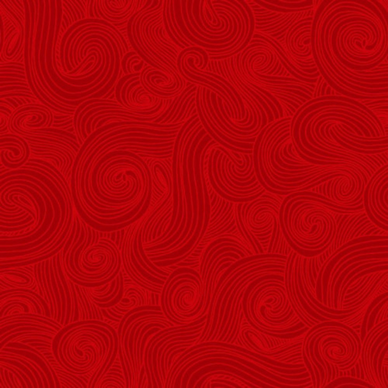 Studio E Just Color! Swirl Red Delicious Cotton Fabric By The Yard