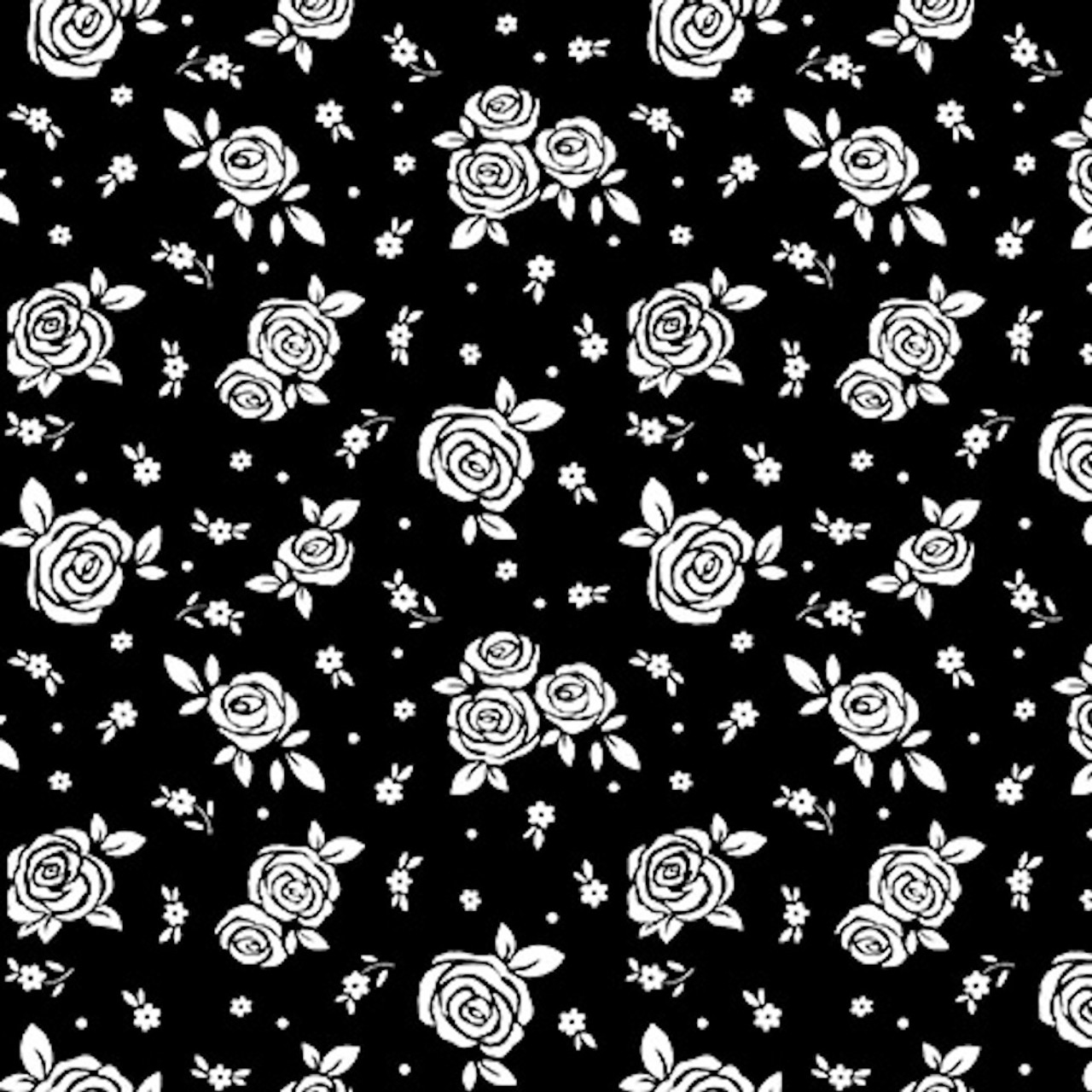 Blank Quilting Paradox Roses Black Cotton Fabric By The Yard