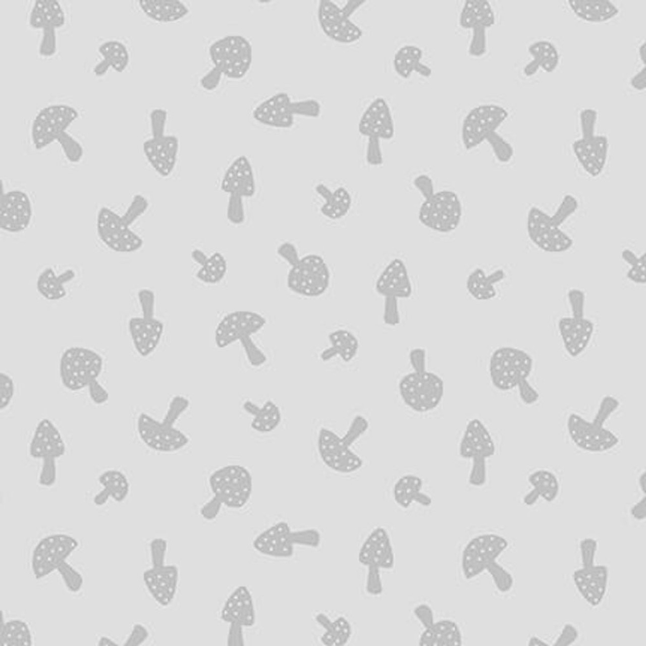 Blank Quilting Gray Scale Mushrooms Gray Cotton Fabric By The Yard