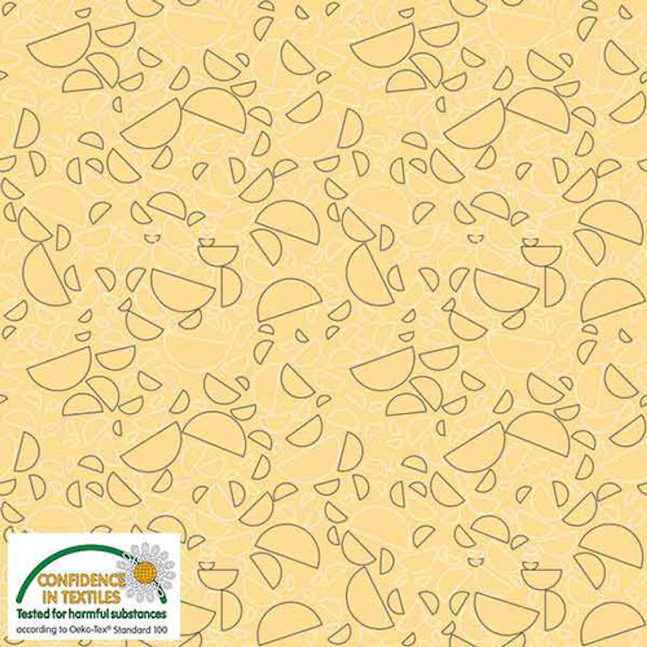 Stof European Quilting Best Bits Fruit Slices Ivory Cotton Fabric By The Yard