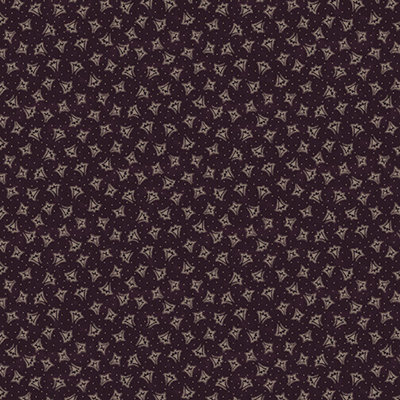 Blank Quilting Abby's Treasures Fans Purple Cotton Reproduction Fabric By The Yard