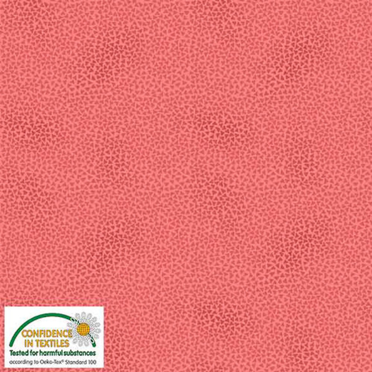 Stof Quilters Combination Triangles Coral Cotton Fabric By The Yard