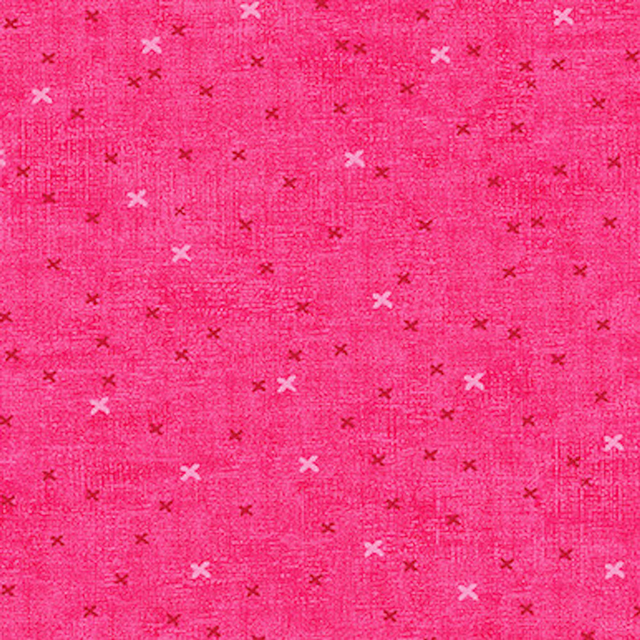 Stof European Basically Crosses Pink Quilting Cotton Fabric By The Yard