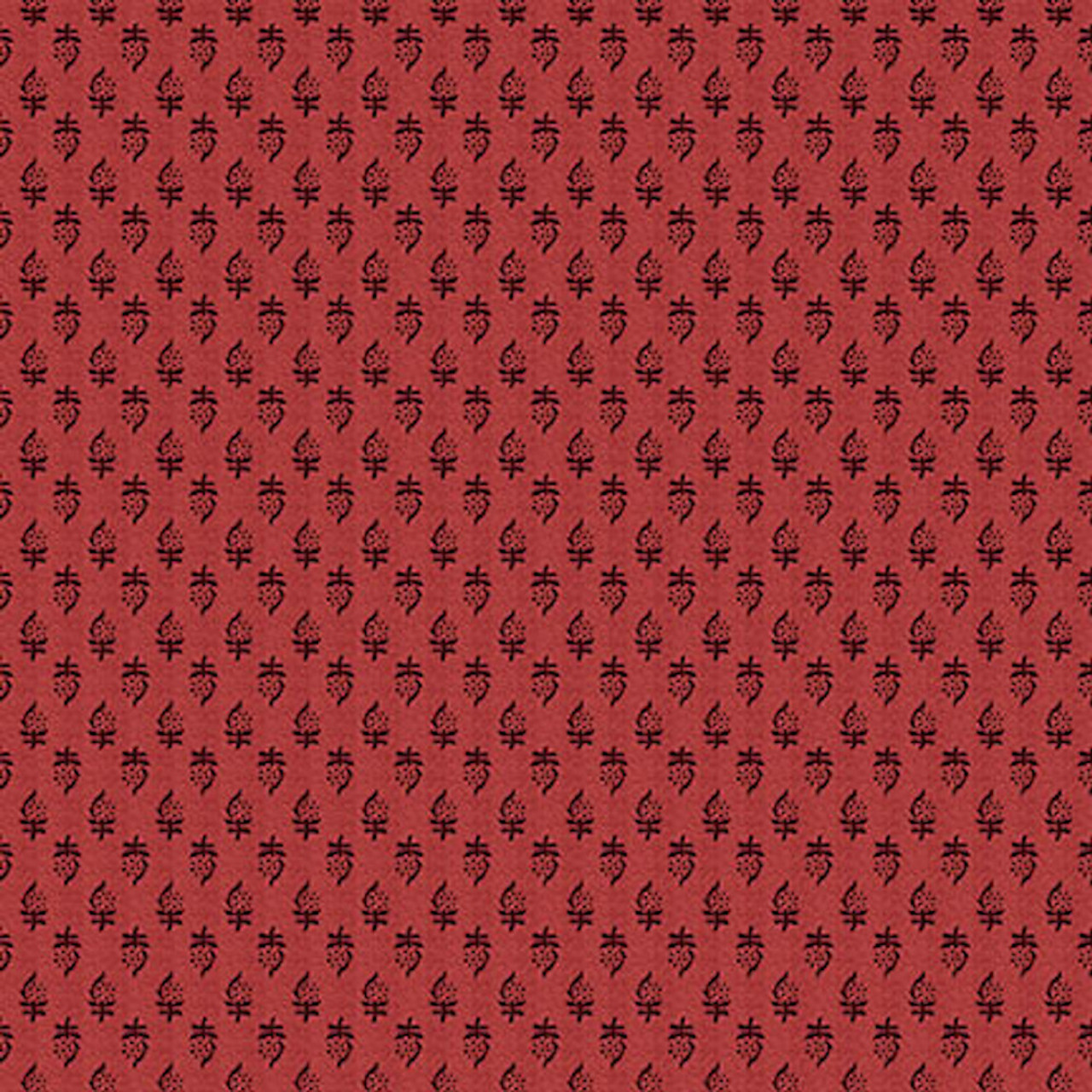 Henry Glass Froth & Bubble Foulard Red Cotton Fabric By The Yard