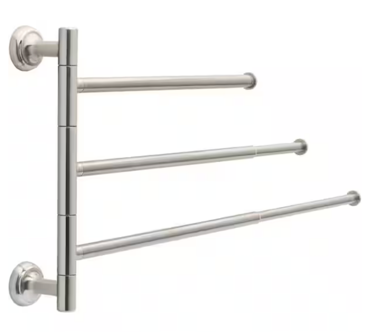 Delta EXT28-BN Pivoting Expandable 3 Arm Towel Bar Brushed Nickel Finish