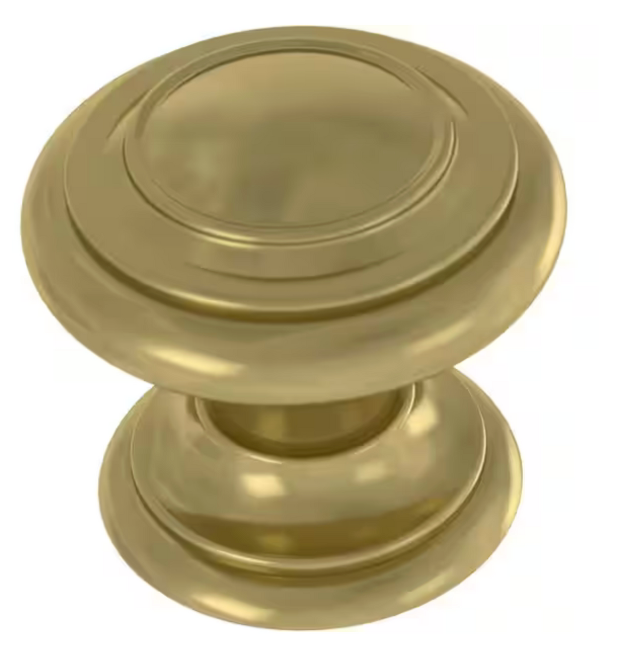 Liberty P44435K-523 1 1/8" Simple Double Ring Cabinet Drawer Knob Satin Gold Finish 10 Pack