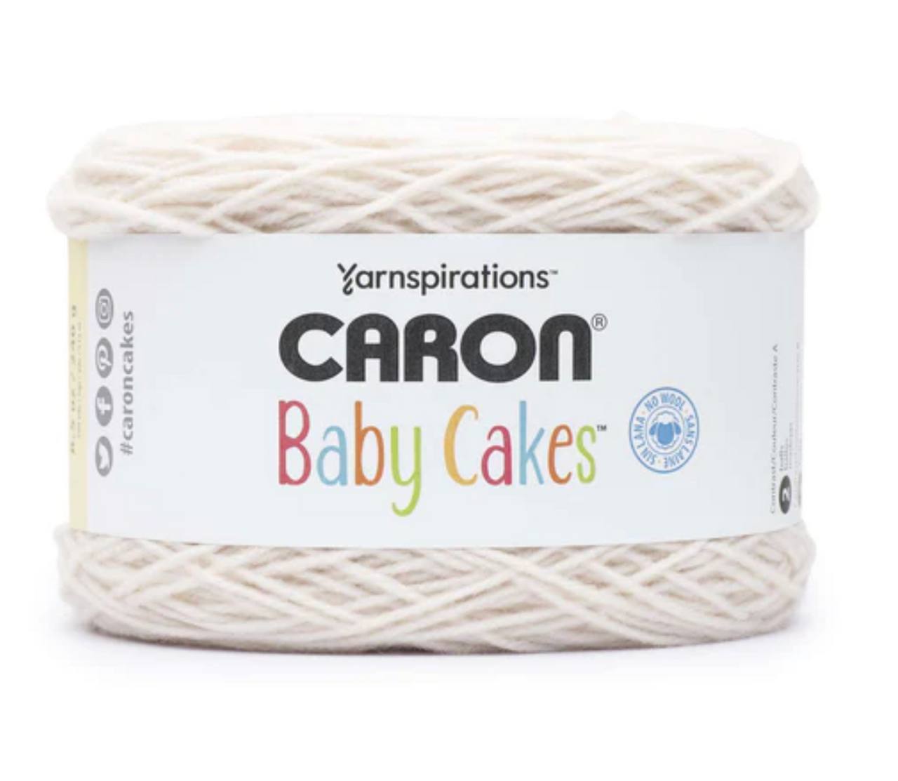 Caron Baby Cakes White Knitting & Crochet Yarn