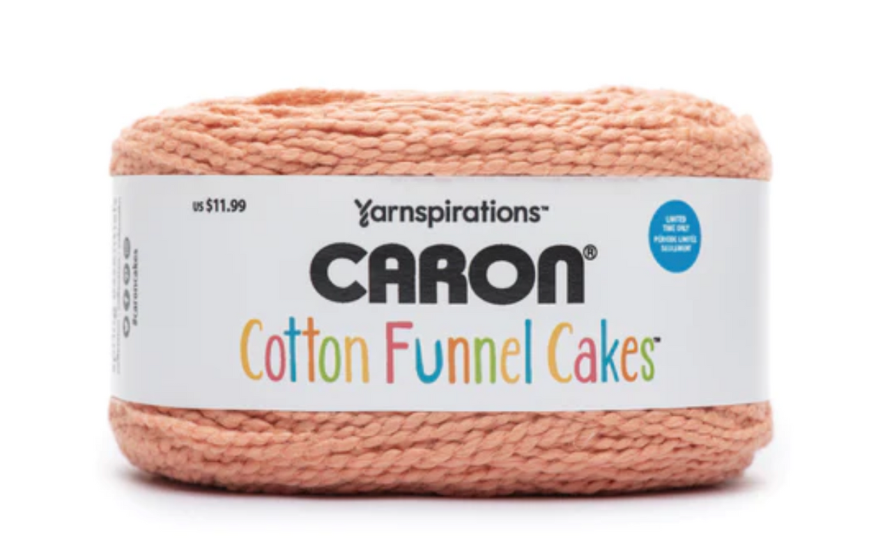 Caron Cotton Funnel Cakes Coral Knitting & Crochet Yarn