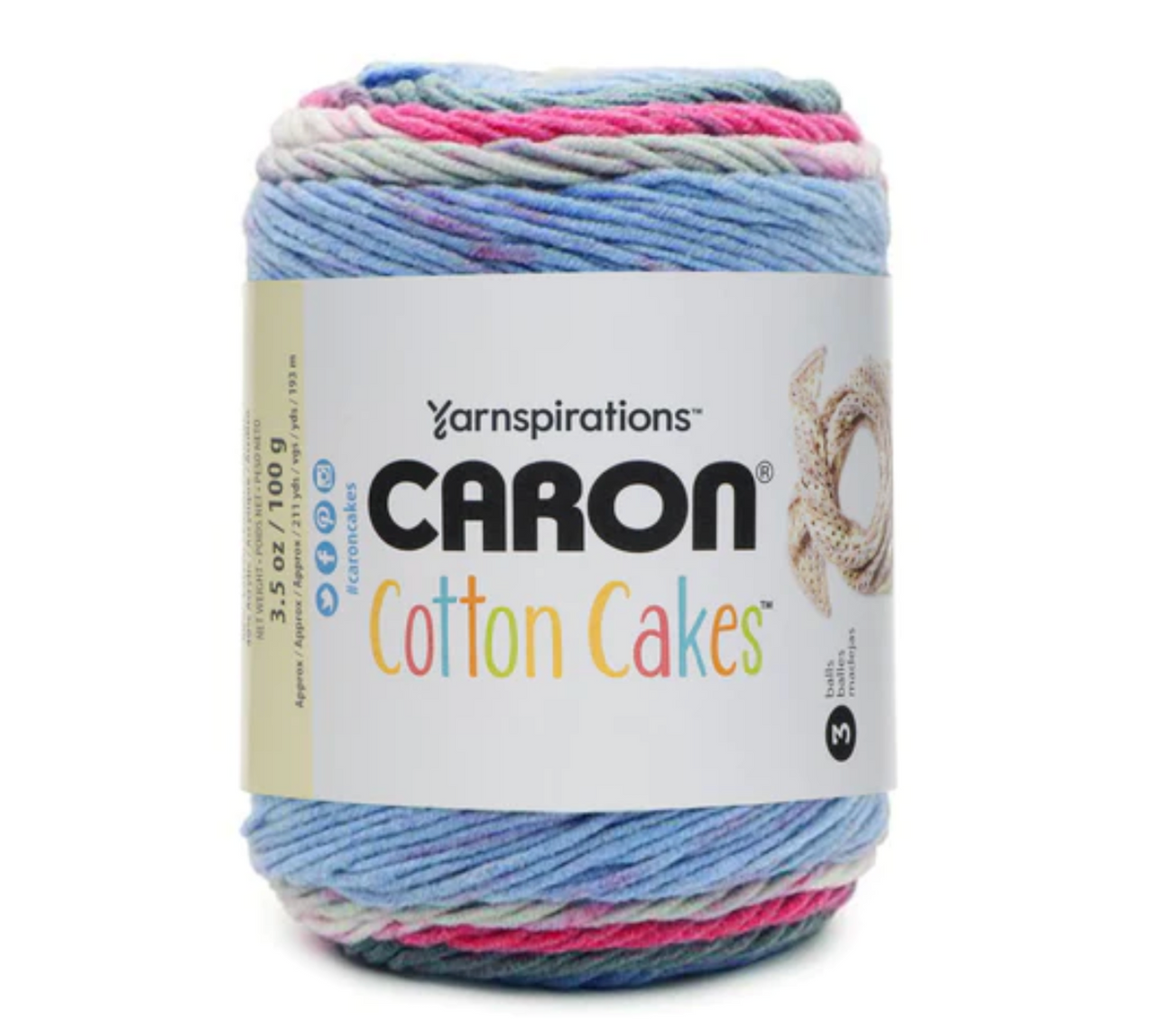 Caron Cotton Cakes Maritimes 100g Cotton / Acrylic Knitting & Crochet Yarn