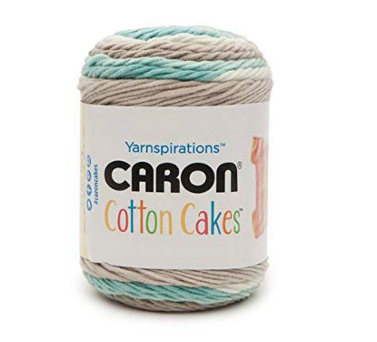 Caron Cotton Cakes Beach Glass 100g Cotton / Acrylic Knitting