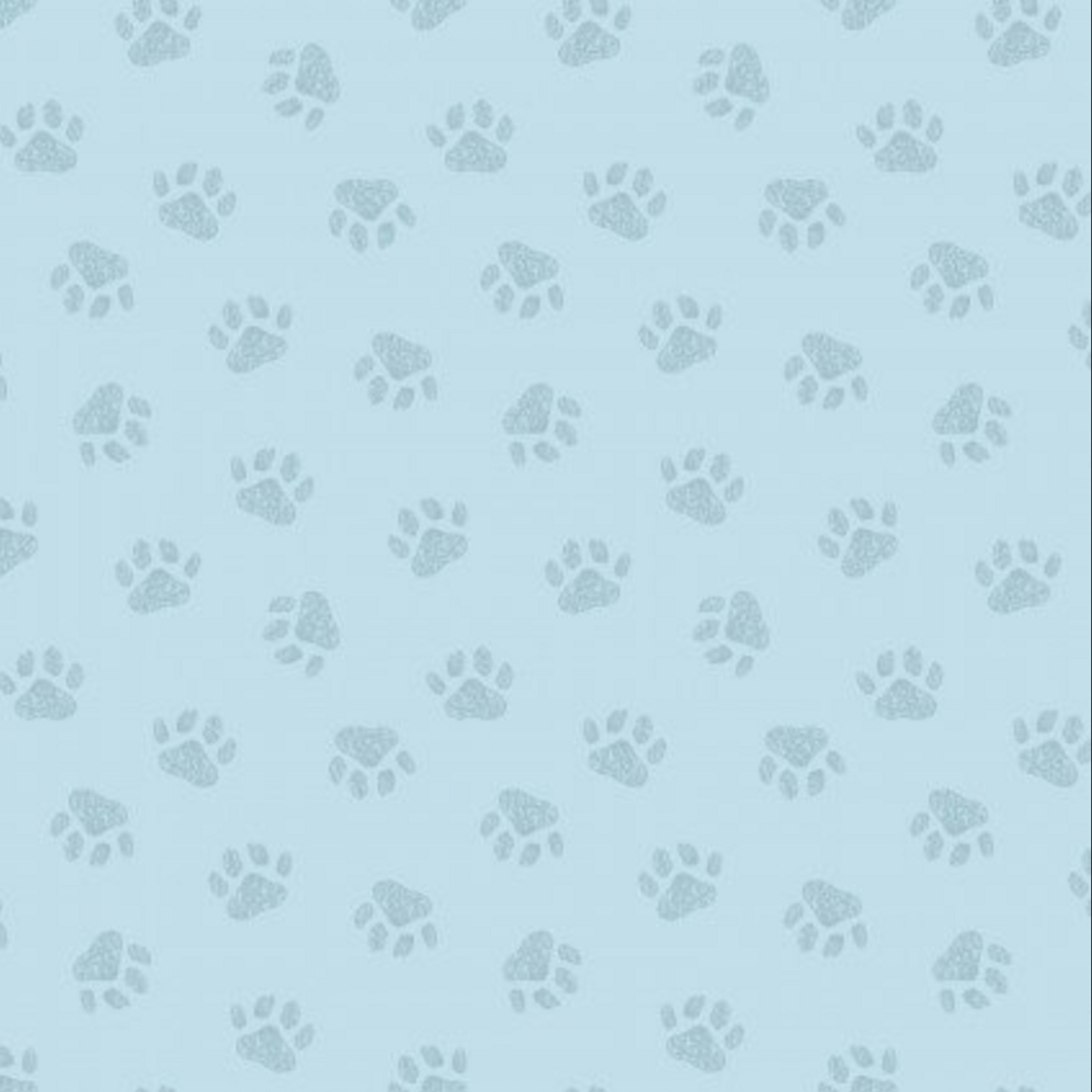 Studio E Off the Leash Paw Prints Blue Cotton Fabric By The Yard