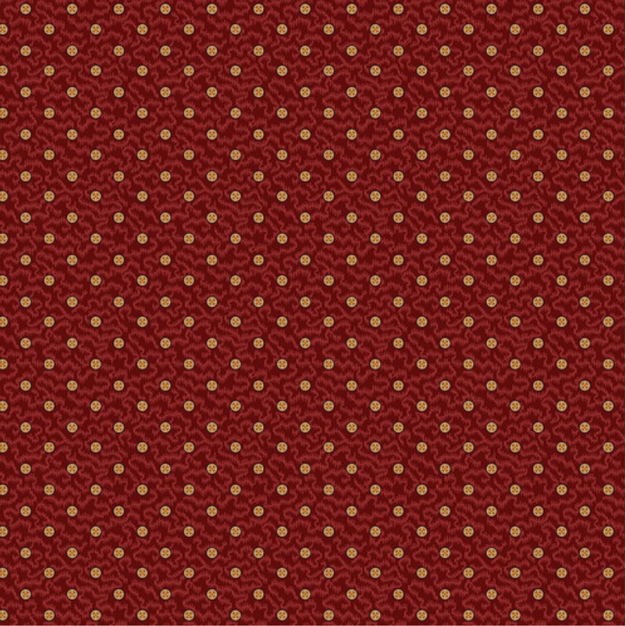 Henry Glass Autumn Spice Tiny Wheels Red Cotton Fabric By The Yard