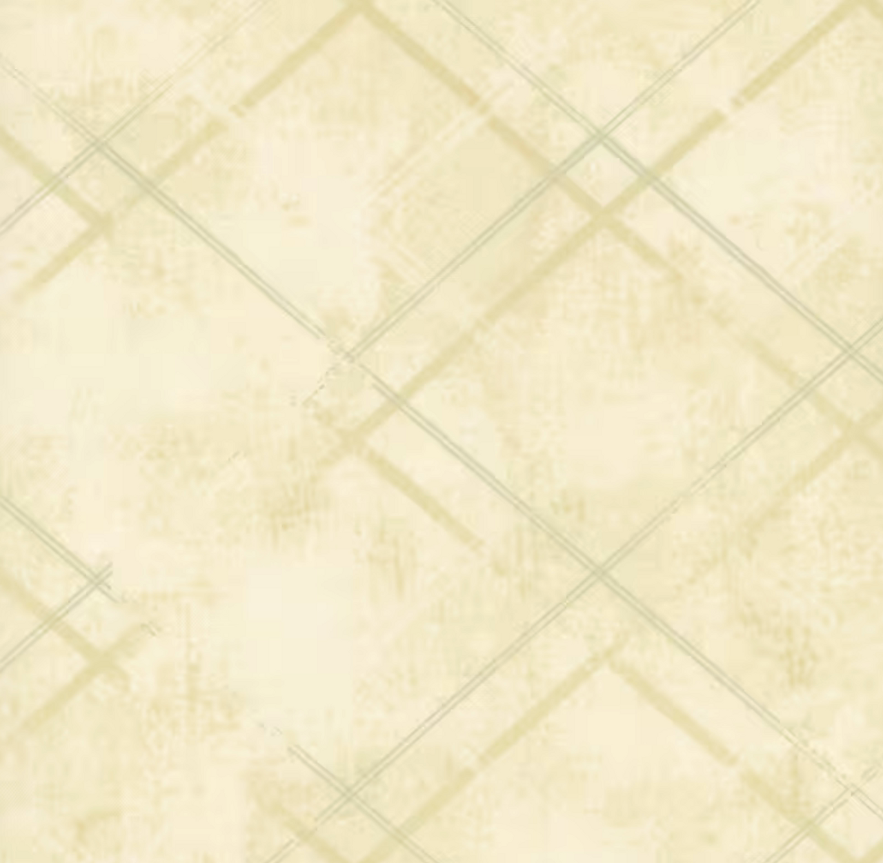 Henry Glass One Sister Distressed Bias Plaid Cream Fabric By The Yard