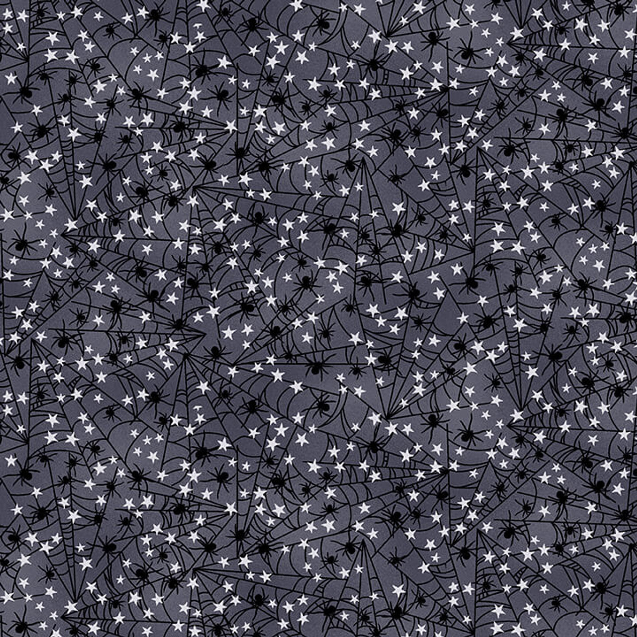 Studio E Midnight Magic Cobwebs Midnight Cotton Fabric By The Yard