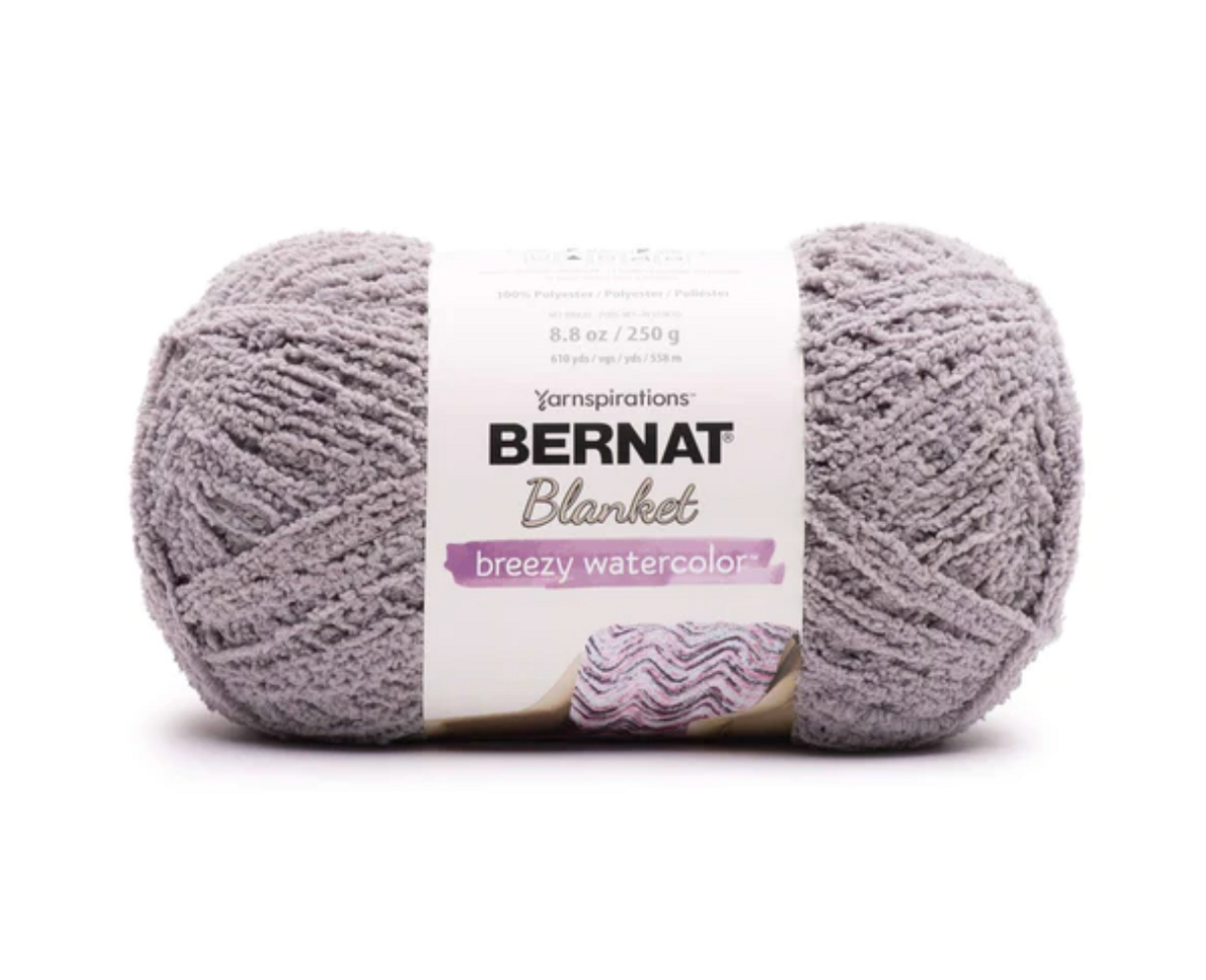 Bernat Blanket Breezy Watercolor Silver 250g Knitting & Crochet Yarn