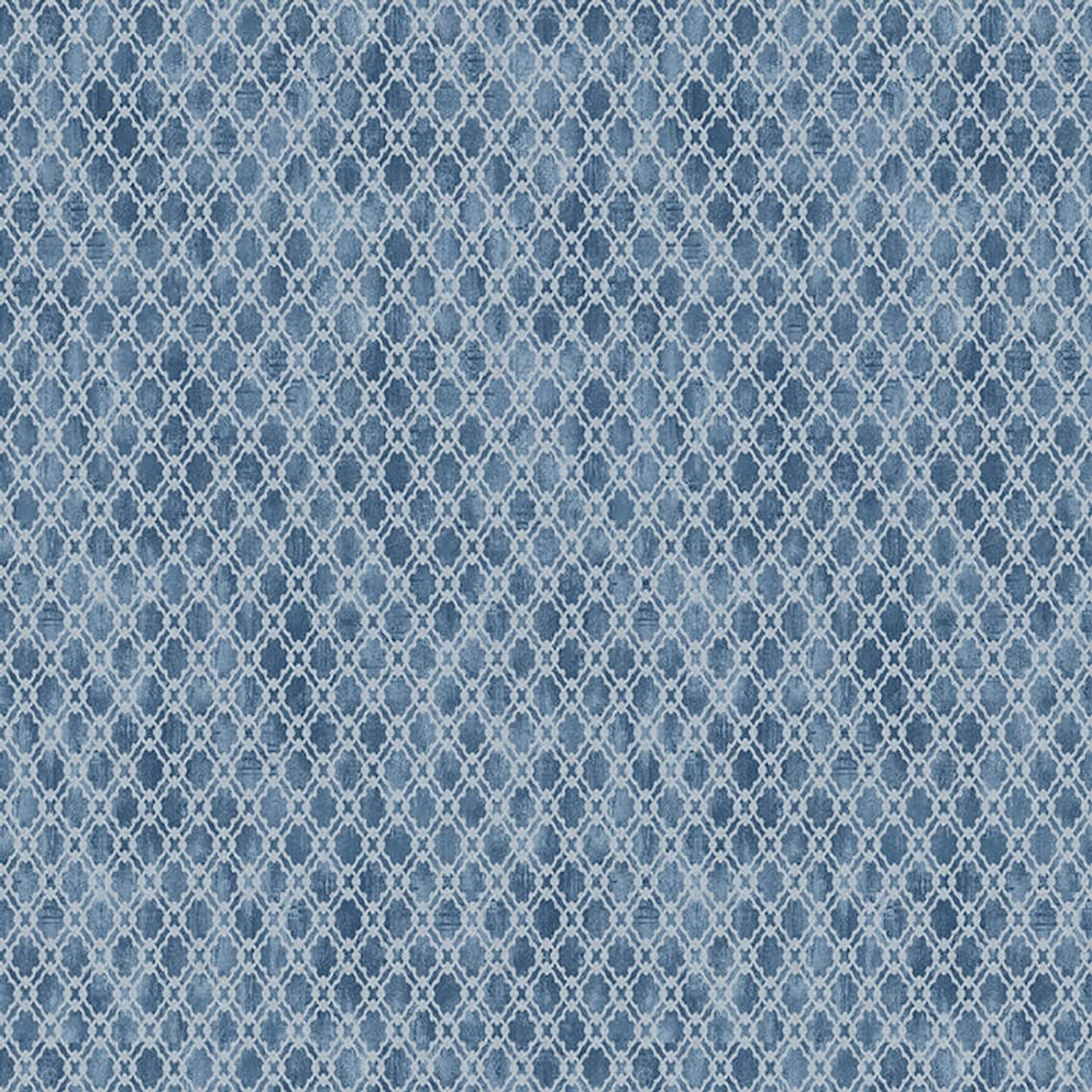 Studio E Equanimity Small Lattice Lt Blue Cotton Fabric by The Yard