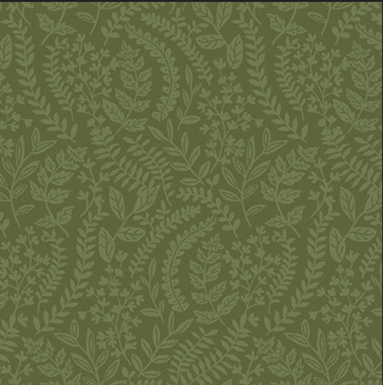 Studio E Dark Forest Tone On Tone Leaves Green Cotton Fabric by The Yard