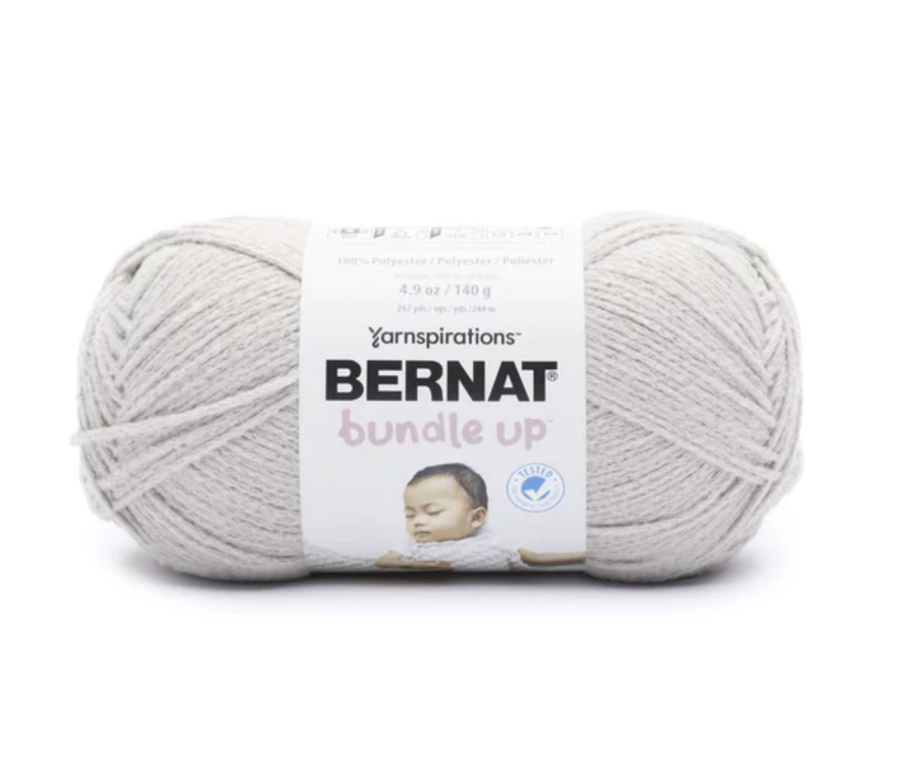 Bernat Bundle Up Small Ball 4.9 oz Dove Knitting & Crochet Yarn