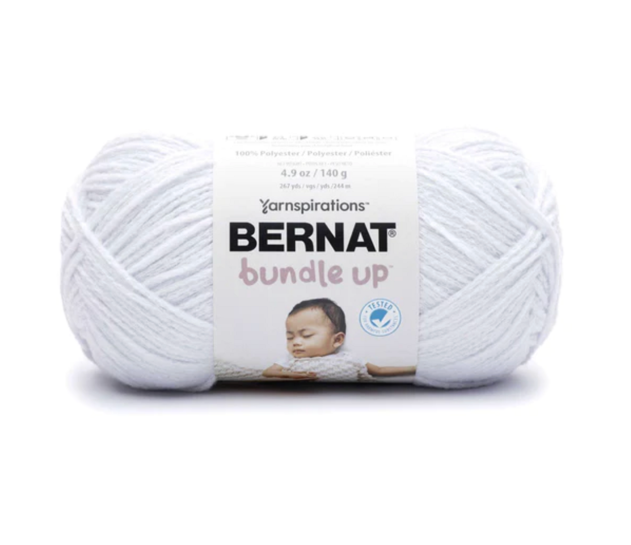 Bernat Bundle Up Small Ball 4.9 oz Cloud White Knitting & Crochet Yarn