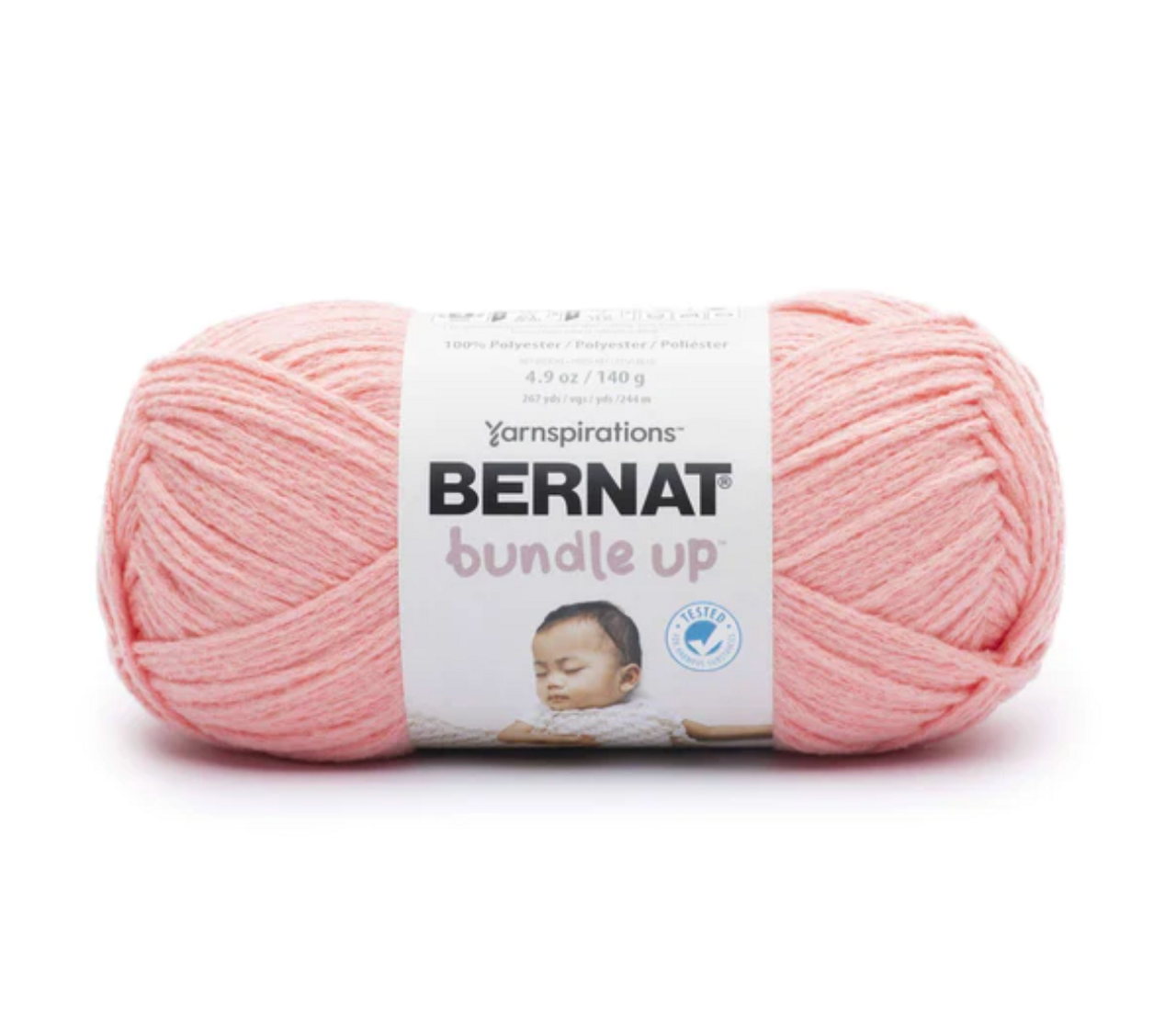 Bernat Bundle Up Small Ball 4.9 oz Cloud Posy Knitting & Crochet Yarn