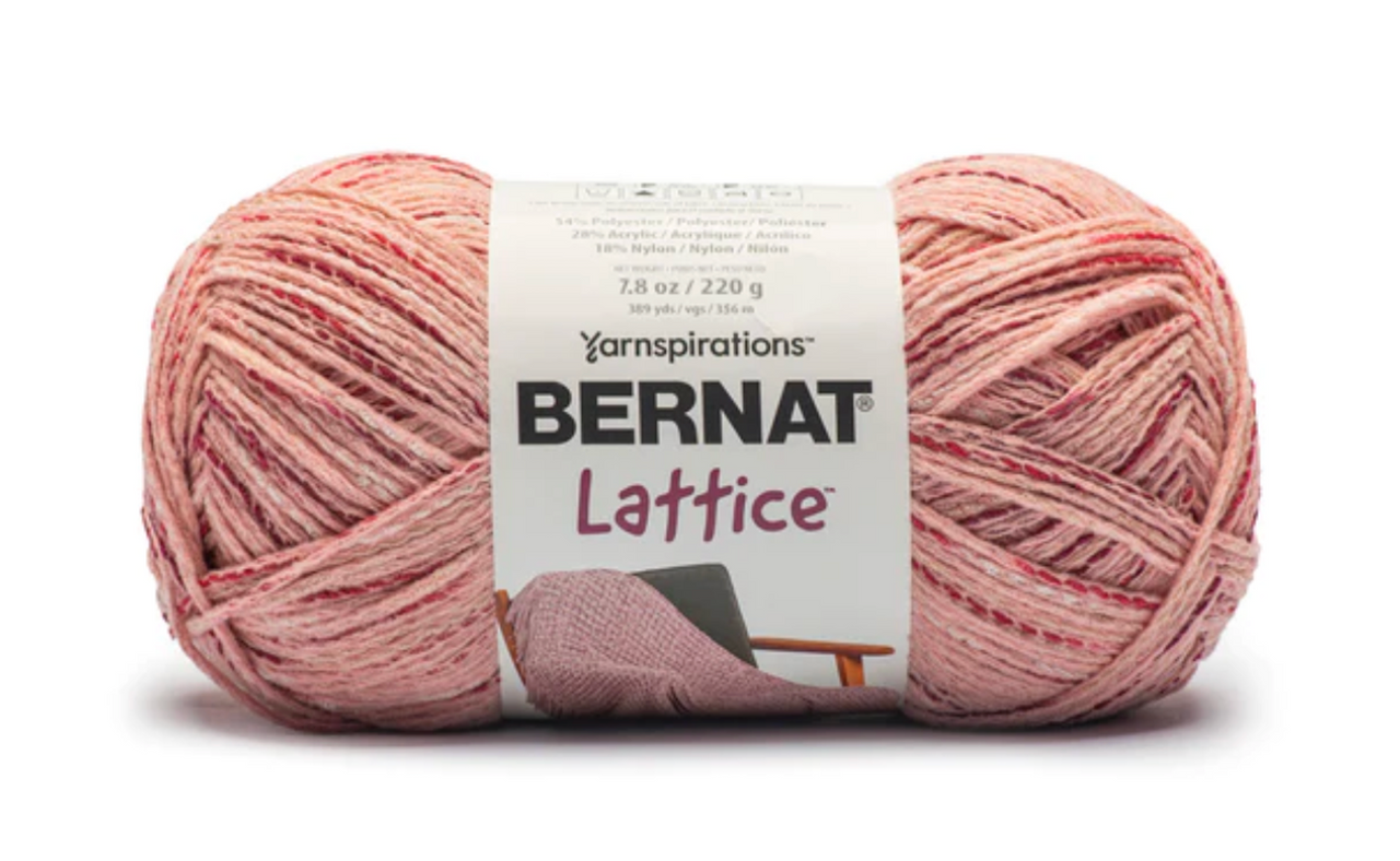 Bernat Lattice 220g Rose Mix Poly/Acrylic Knitting & Crochet Yarn