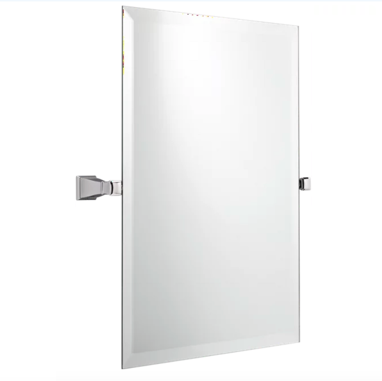 Better Homes & Garden Chandler 26" x 22" Square Tilt Bathroom Mirror Polished Chrome