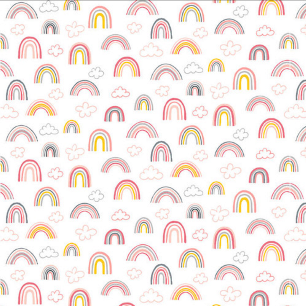 Studio E Porkopolis Rainbows Multi Cotton Fabric by The Yard